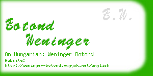 botond weninger business card